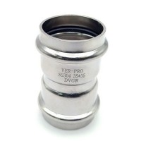 Фитинг из нержавеющей стали – пресс-муфта 15 x 15 мм VPS1515 VIEIR