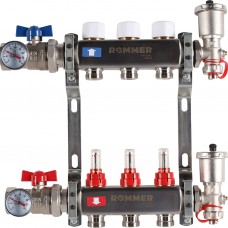 RMS-1210-000003 ROMMER Коллектор из нержавеющей стали в сборе с расходомерами 3 вых.